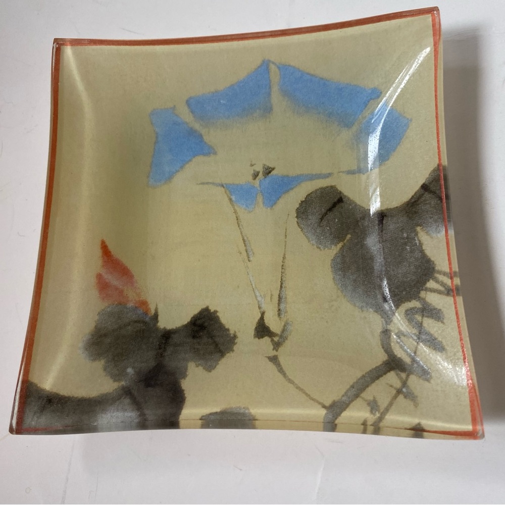 Dept 56 Square Glass Trinket Dish
